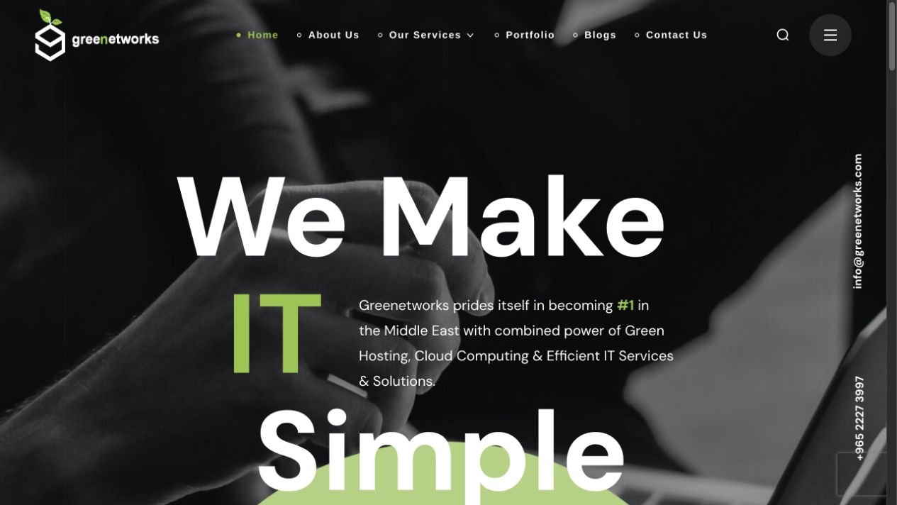 Greenetworks website preview